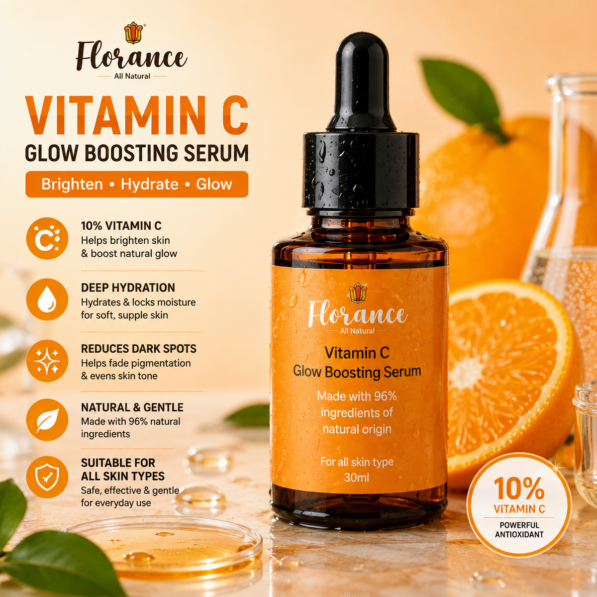 Florance Vitamin C Power Duo | Serum + Moisturiser